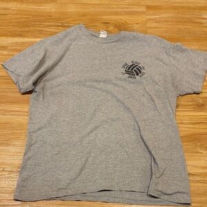 Gildan Gray Volleyball Graphic Men's Tee